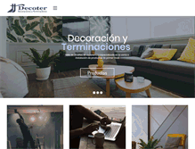 Tablet Screenshot of decoter.cl